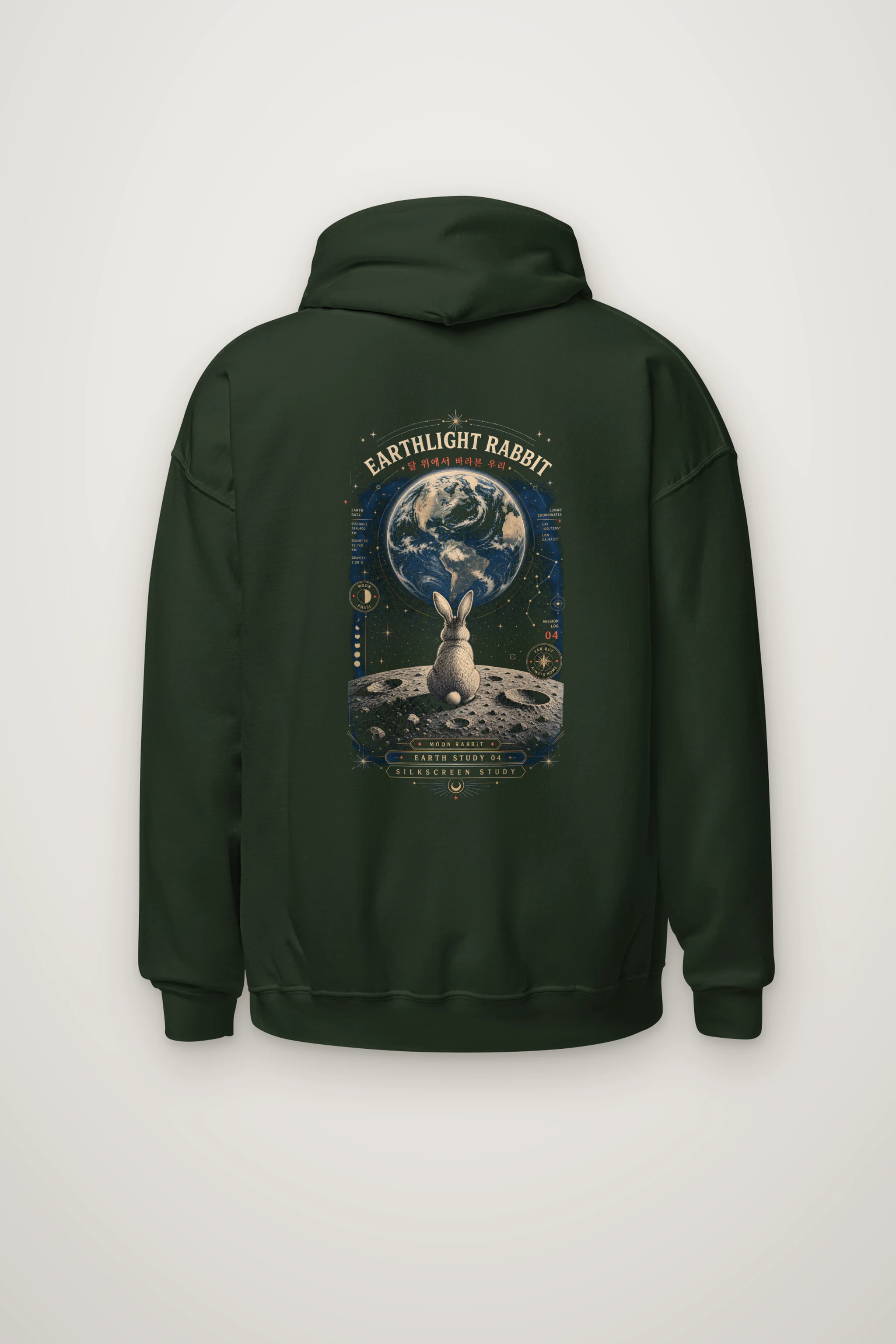 "Earthlight Rabbit" Heavy Blend Unisex Pullover Hoodie