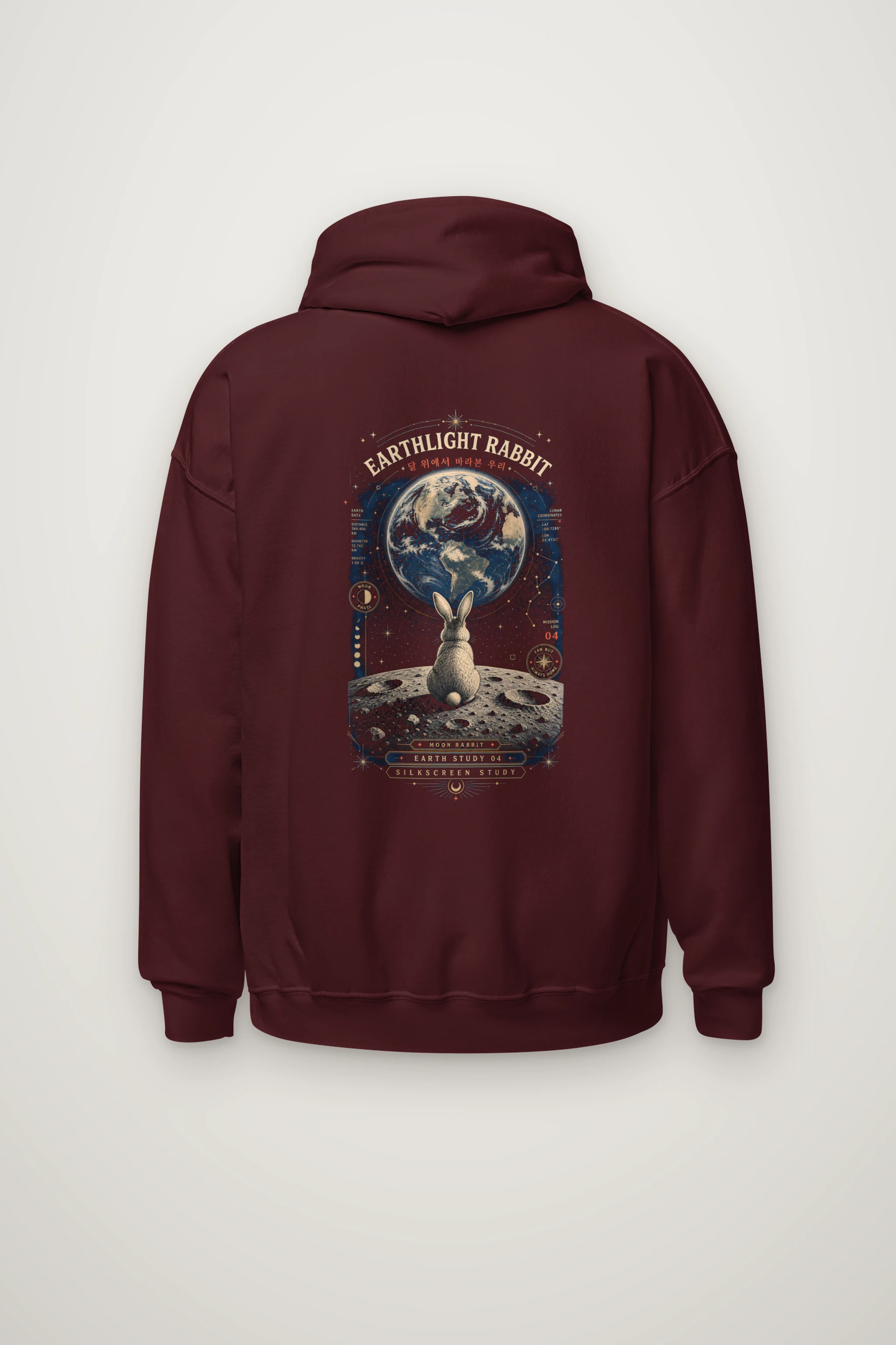 "Earthlight Rabbit" Heavy Blend Unisex Pullover Hoodie