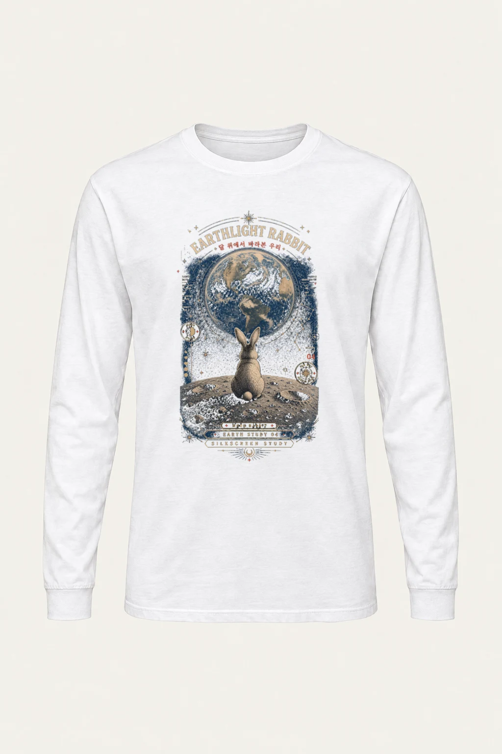 "Earthlight Rabbit" Unisex Longsleeve T-shirt | Gildan 2400