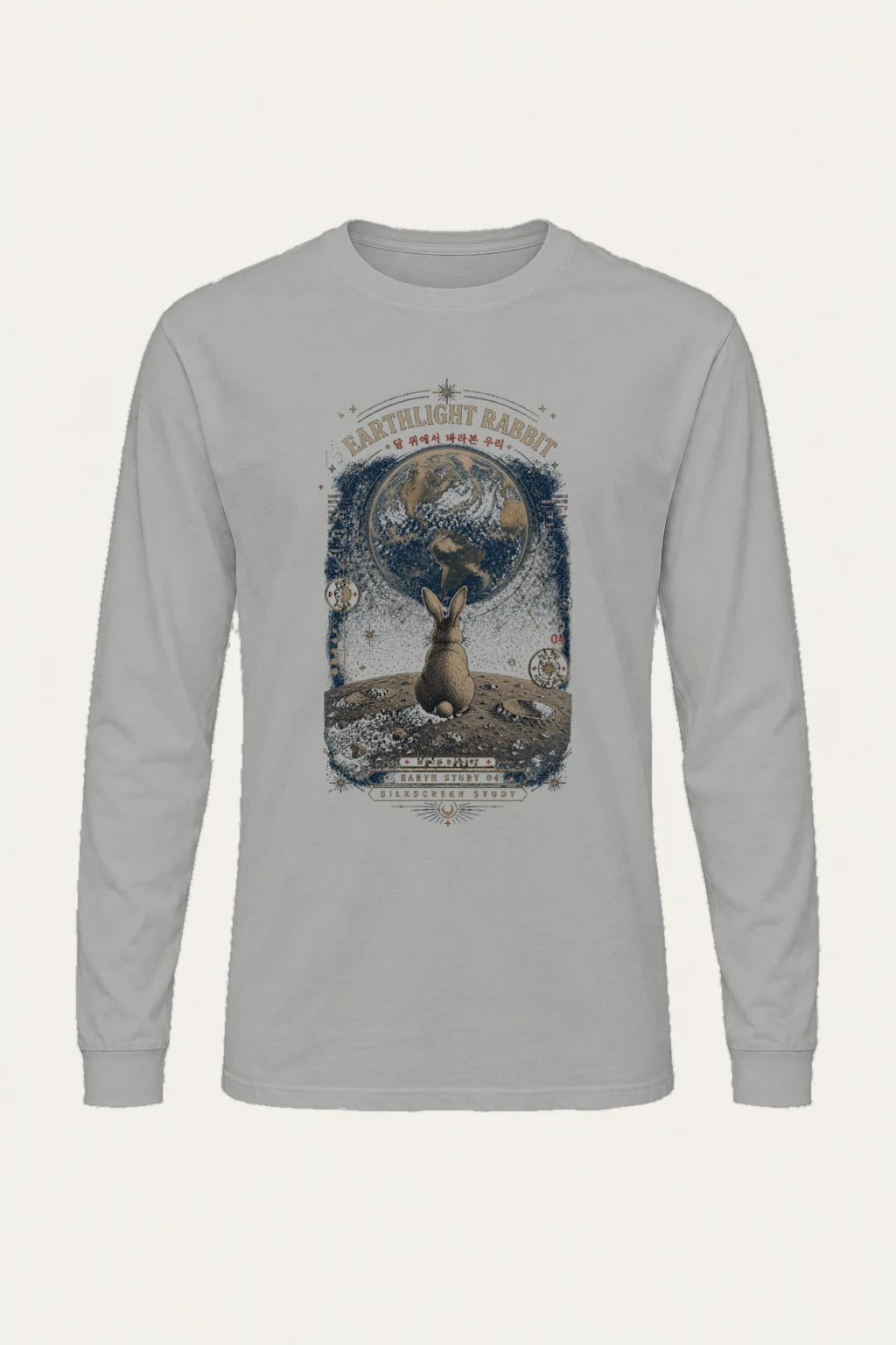 "Earthlight Rabbit" Unisex Longsleeve T-shirt | Gildan 2400