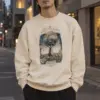 "Earthlight Rabbit" Unisex Sponge Fleece Crewneck Sweatshirt | Bella + Canvas 3901