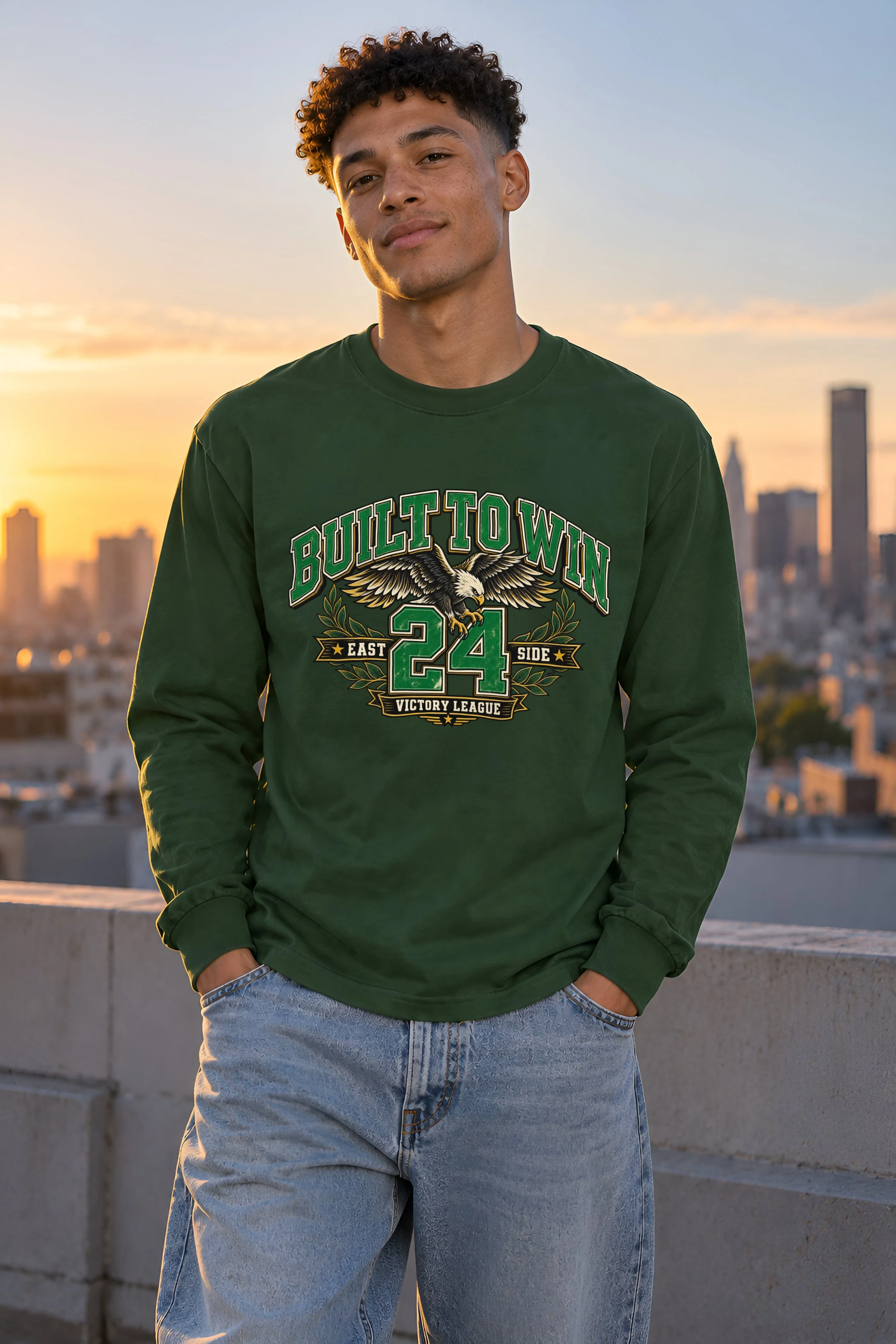"East Side Victory" Unisex Longsleeve T-shirt