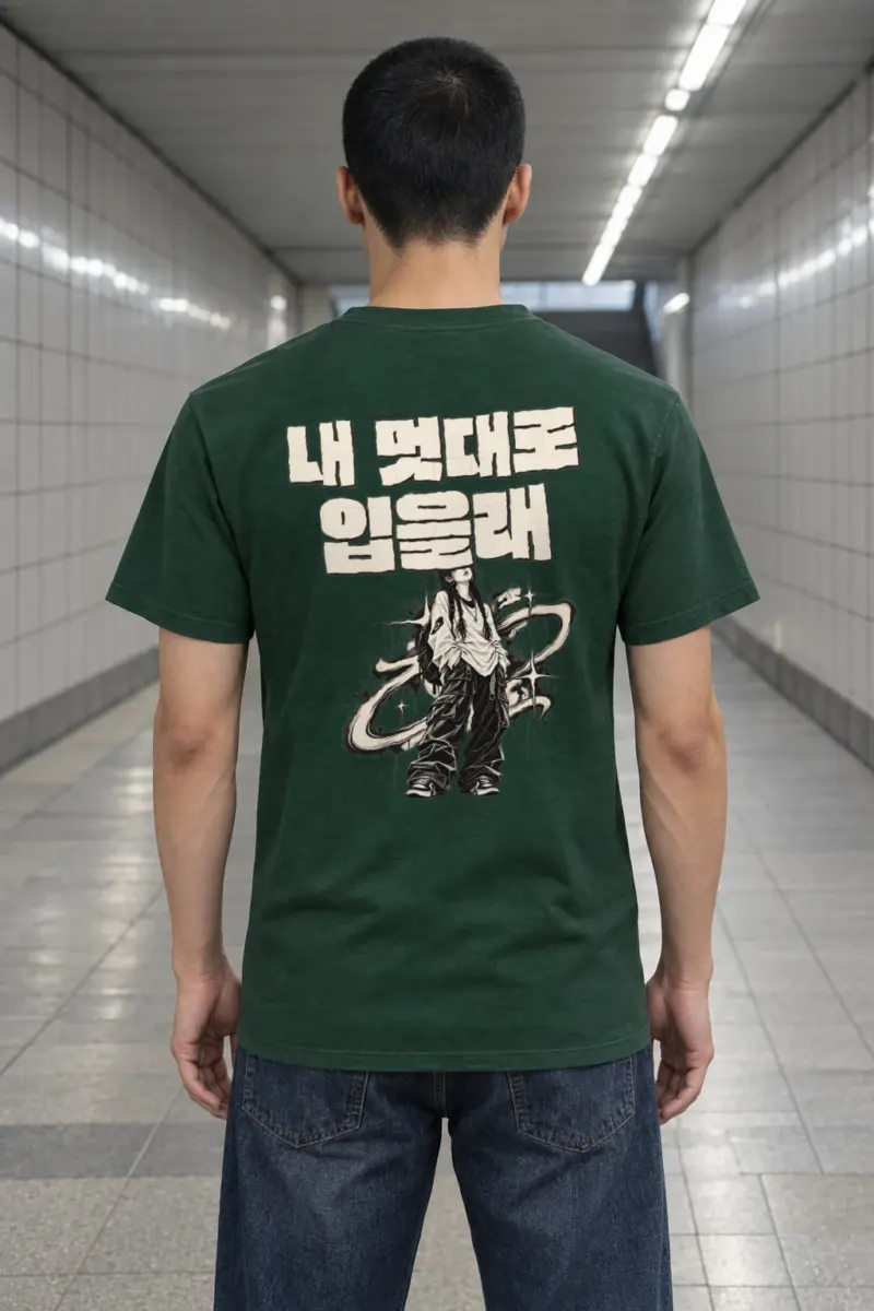 "내 멋대로 입을래" Heavyweight Unisex Crewneck T-shirt