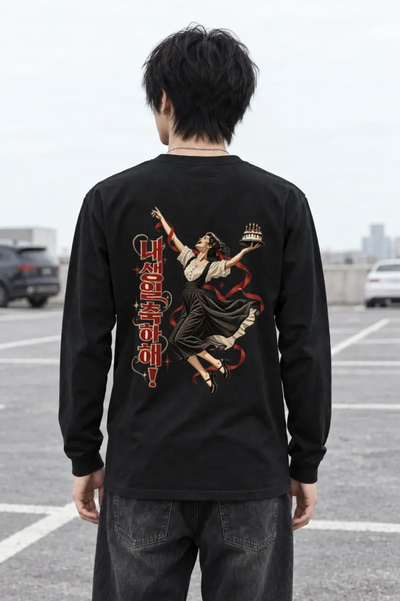 "내 생일 축하해!" Unisex Longsleeve T-shirt
