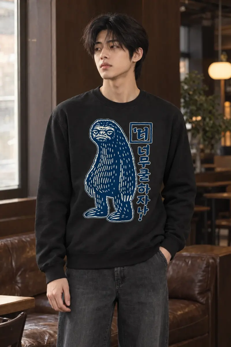 "넌 너무 느긋하잖아!" Heavy Blend Unisex Crewneck Sweatshirt | Gildan 18000