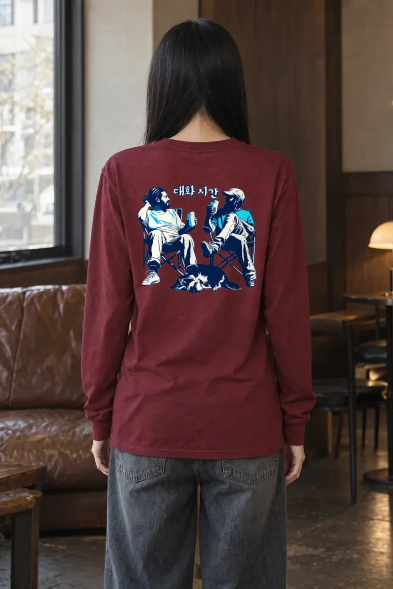 "대화 시간" Unisex Longsleeve T-shirt