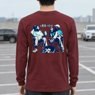 "대화 시간" Unisex Longsleeve T-shirt