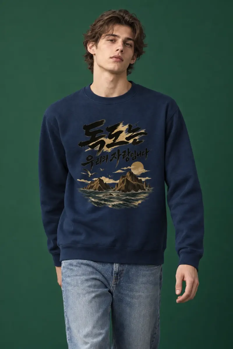 "독도는 우리의 자랑입니다" Heavy Blend Unisex Crewneck Sweatshirt