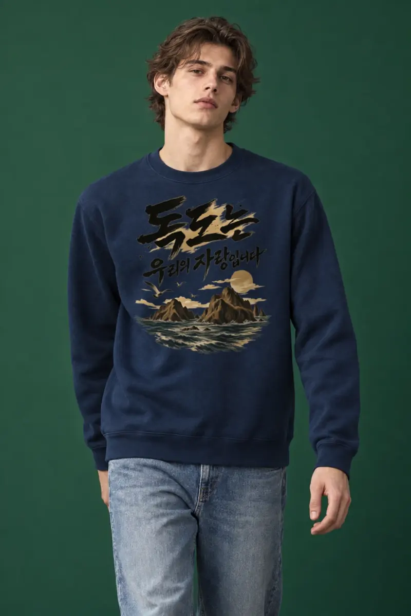 "독도는 우리의 자랑입니다" Heavy Blend Unisex Crewneck Sweatshirt