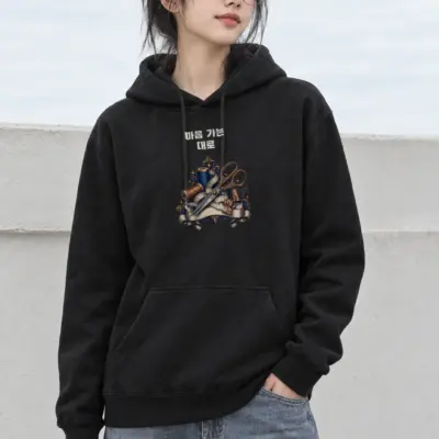 "마음 가는 대로" Heavy Blend Unisex Pullover Hoodie