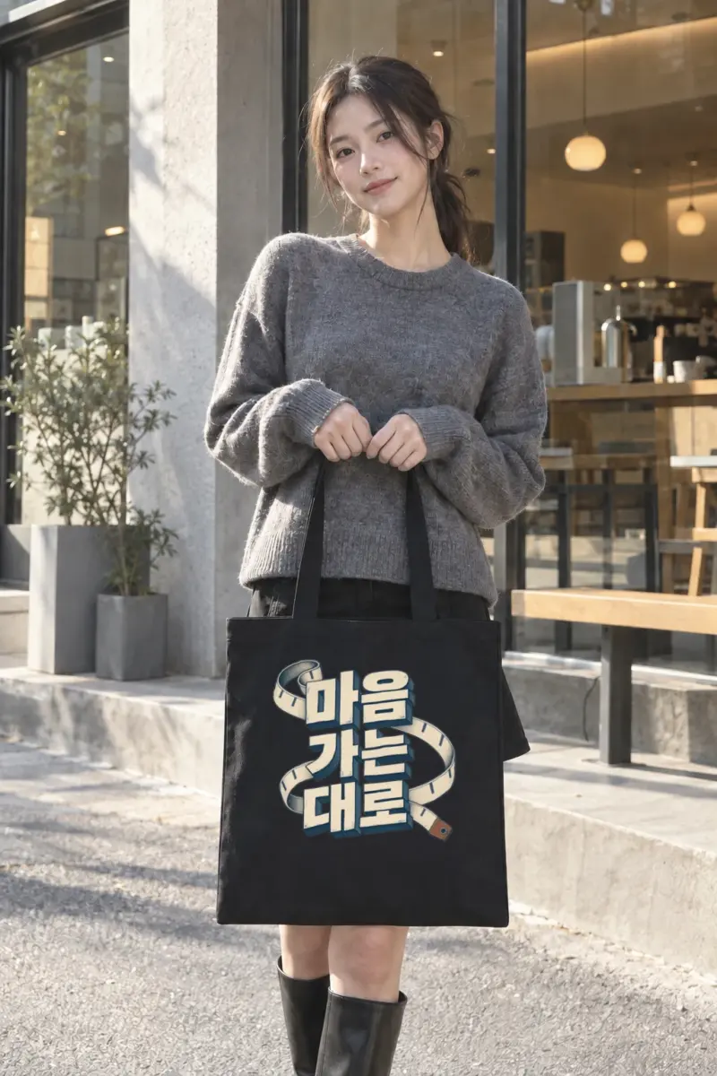 "미는 기술" Classic Cotton Tote Bag
