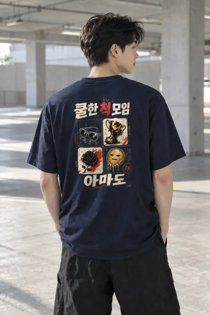"보임 1등" Heavyweight Unisex Crewneck T-shirt | Gildan 5000