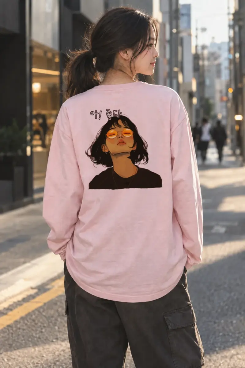 “야! 좋다” Unisex Longsleeve T-shirt | Gildan 2400
