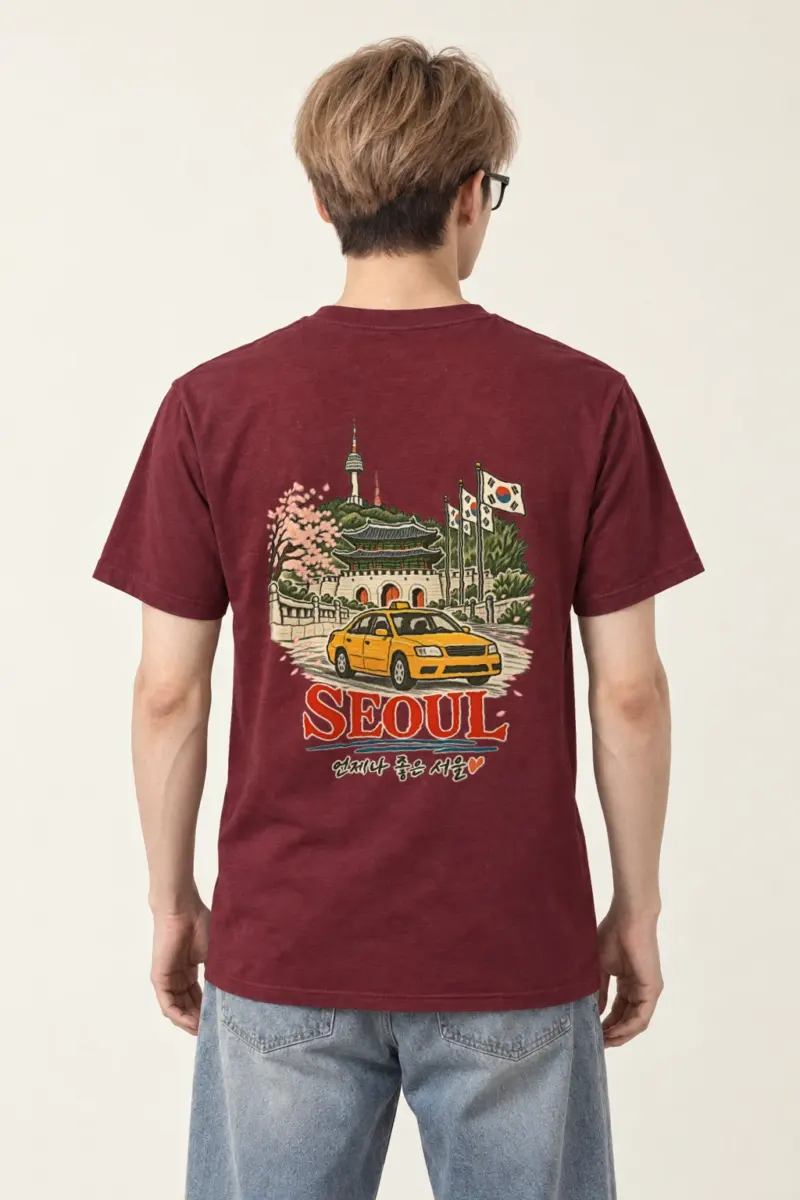 "언제나 좋은 서울" Heavyweight Unisex Crewneck T-shirt