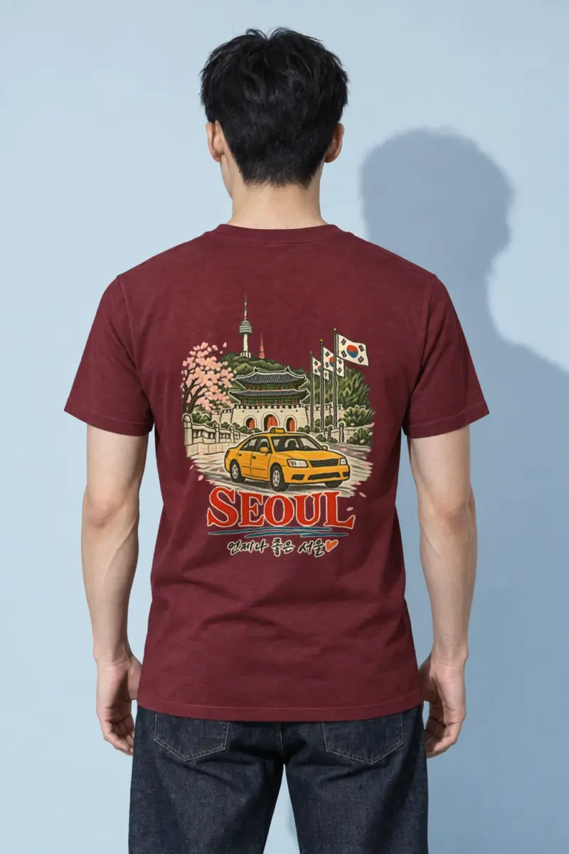"언제나 좋은 서울" Heavyweight Unisex Crewneck T-shirt