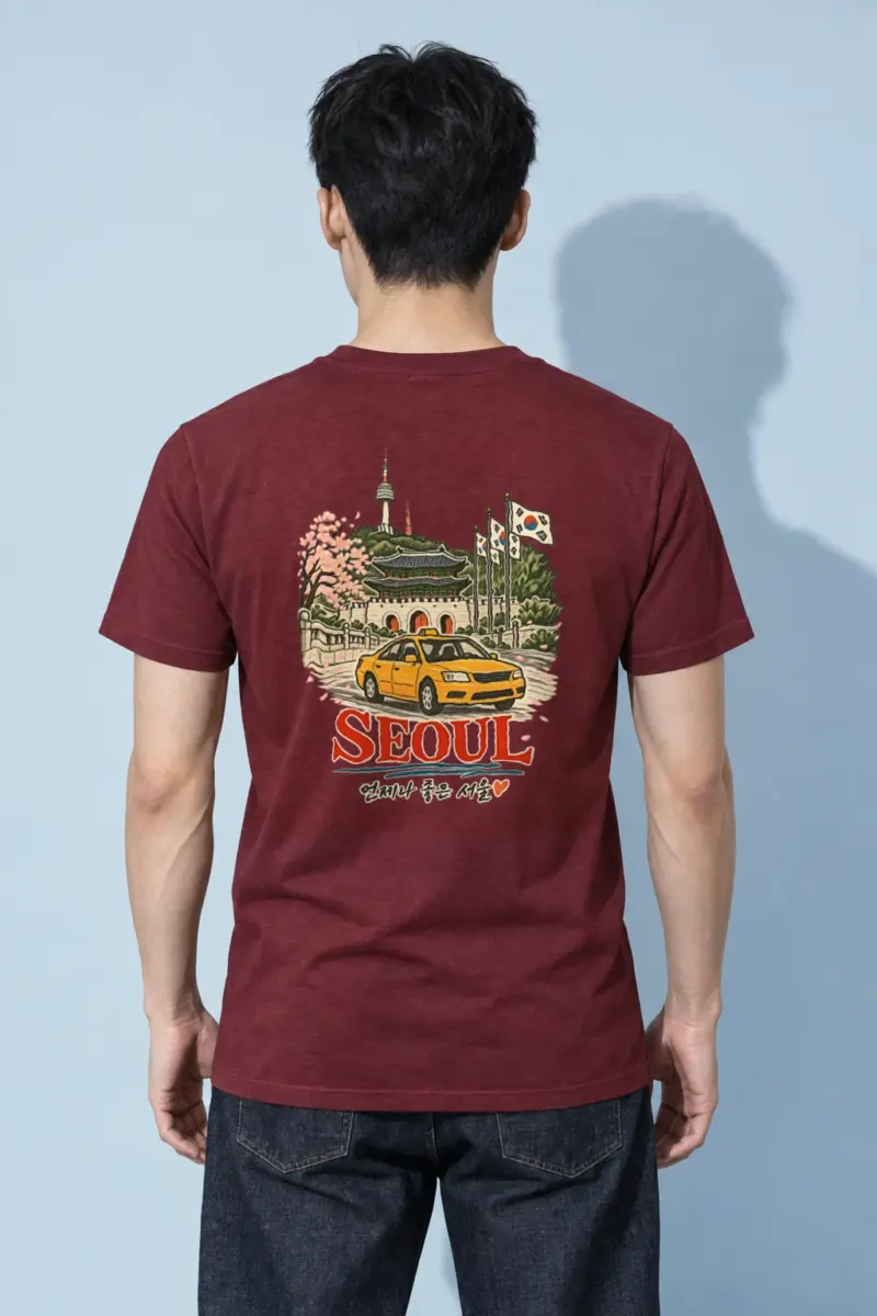 "언제나 좋은 서울" Heavyweight Unisex Crewneck T-shirt