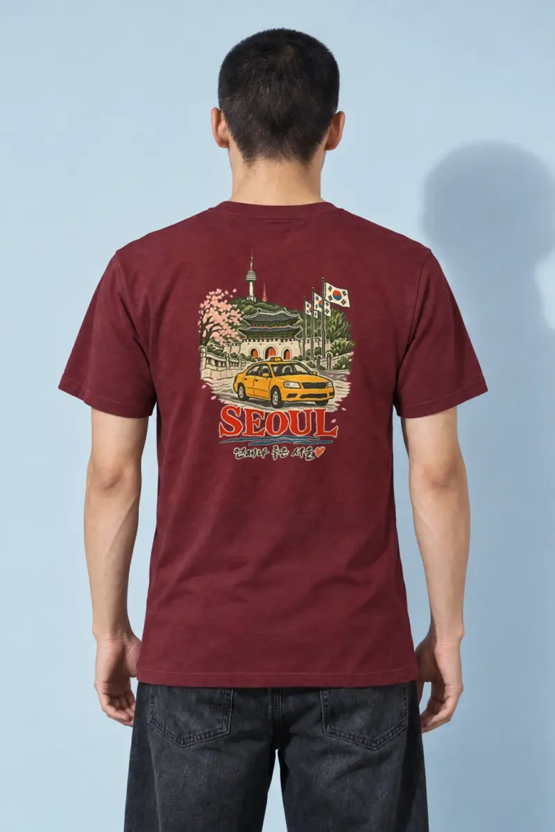 "언제나 좋은 서울" Heavyweight Unisex Crewneck T-shirt