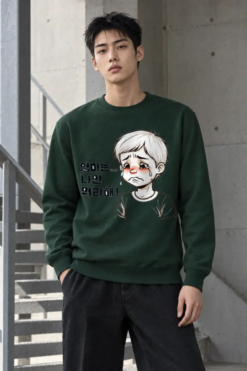 "엄마는 나만 뭐라해" Heavy Blend Unisex Crewneck Sweatshirt