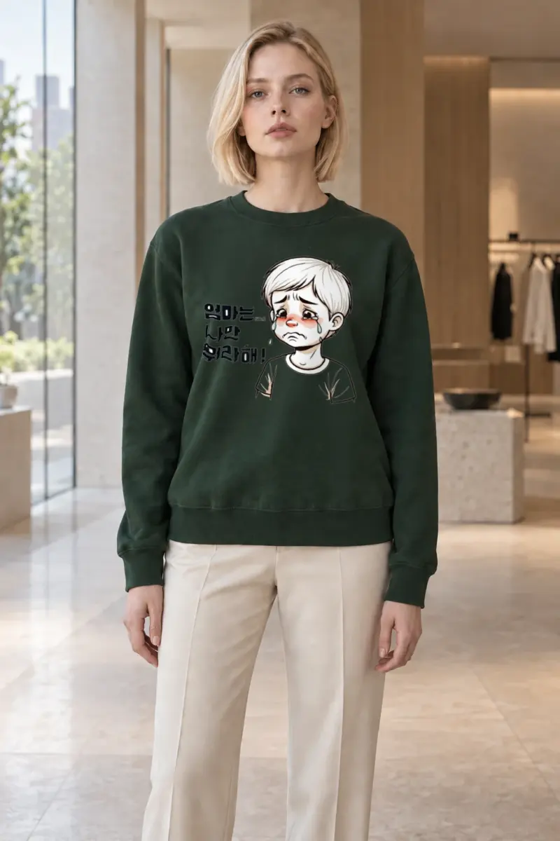 "엄마는 나만 뭐라해" Heavy Blend Unisex Crewneck Sweatshirt | Gildan 18000