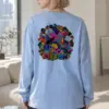 "Floral Cloud Lettering" Unisex Longsleeve T-shirt | Gildan 2400