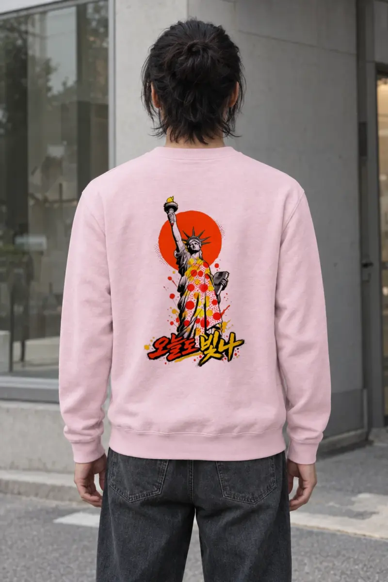 "오늘도 빛나 Liberty" Heavy Blend Unisex Crewneck Sweatshirt