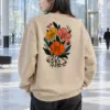 "오늘도 수고했어 Flowers" Heavy Blend Unisex Crewneck Sweatshirt | Gildan 18000