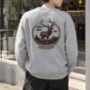 "Forest Stag Emblem" Heavy Blend Unisex Crewneck Sweatshirt | Gildan 18000