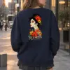 "오늘도 예쁘다 Poppy Portrait" Heavy Blend Unisex Crewneck Sweatshirt | Gildan 18000