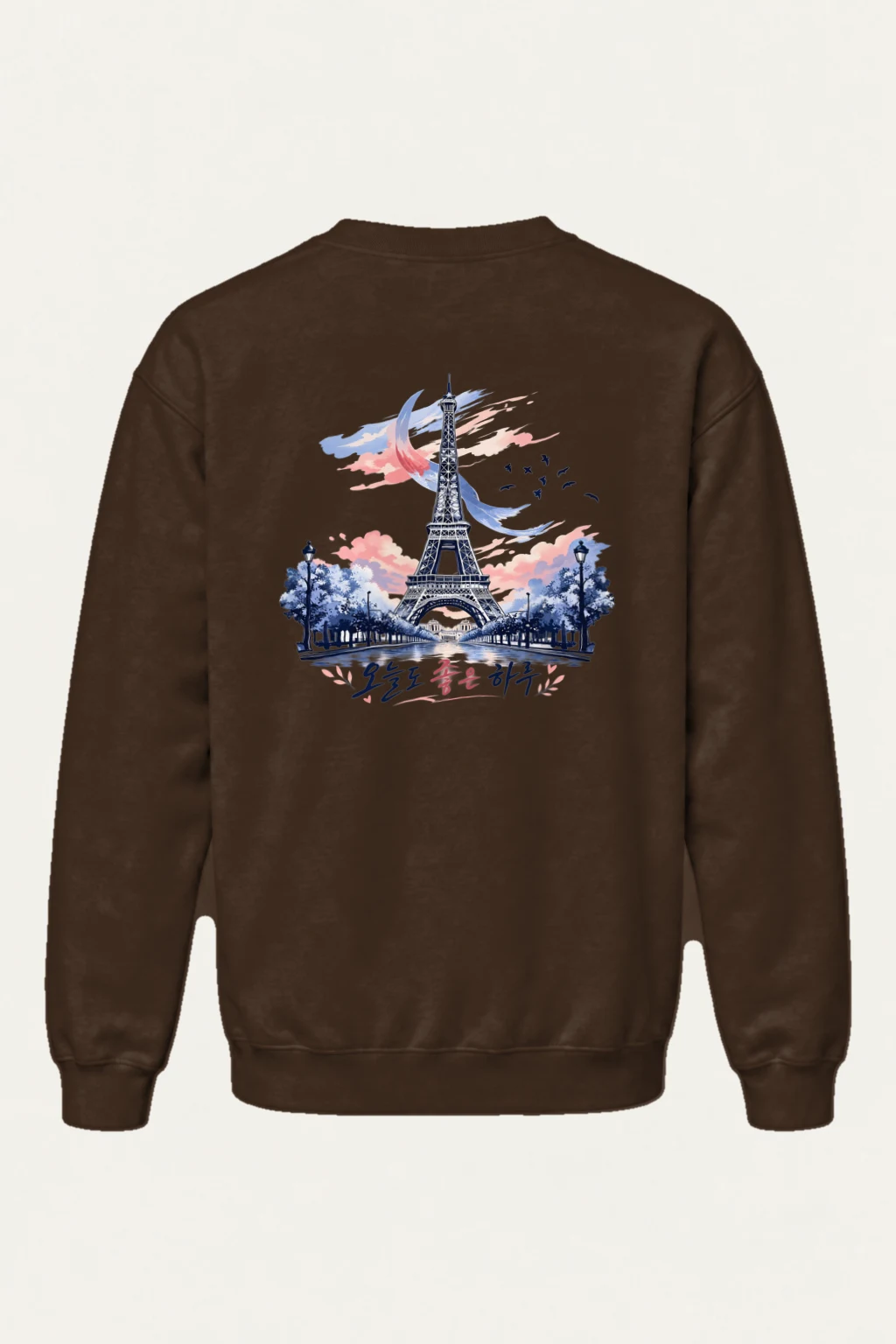 "오늘도 좋은 하루" Heavy Blend Unisex Crewneck Sweatshirt | Gildan 18000
