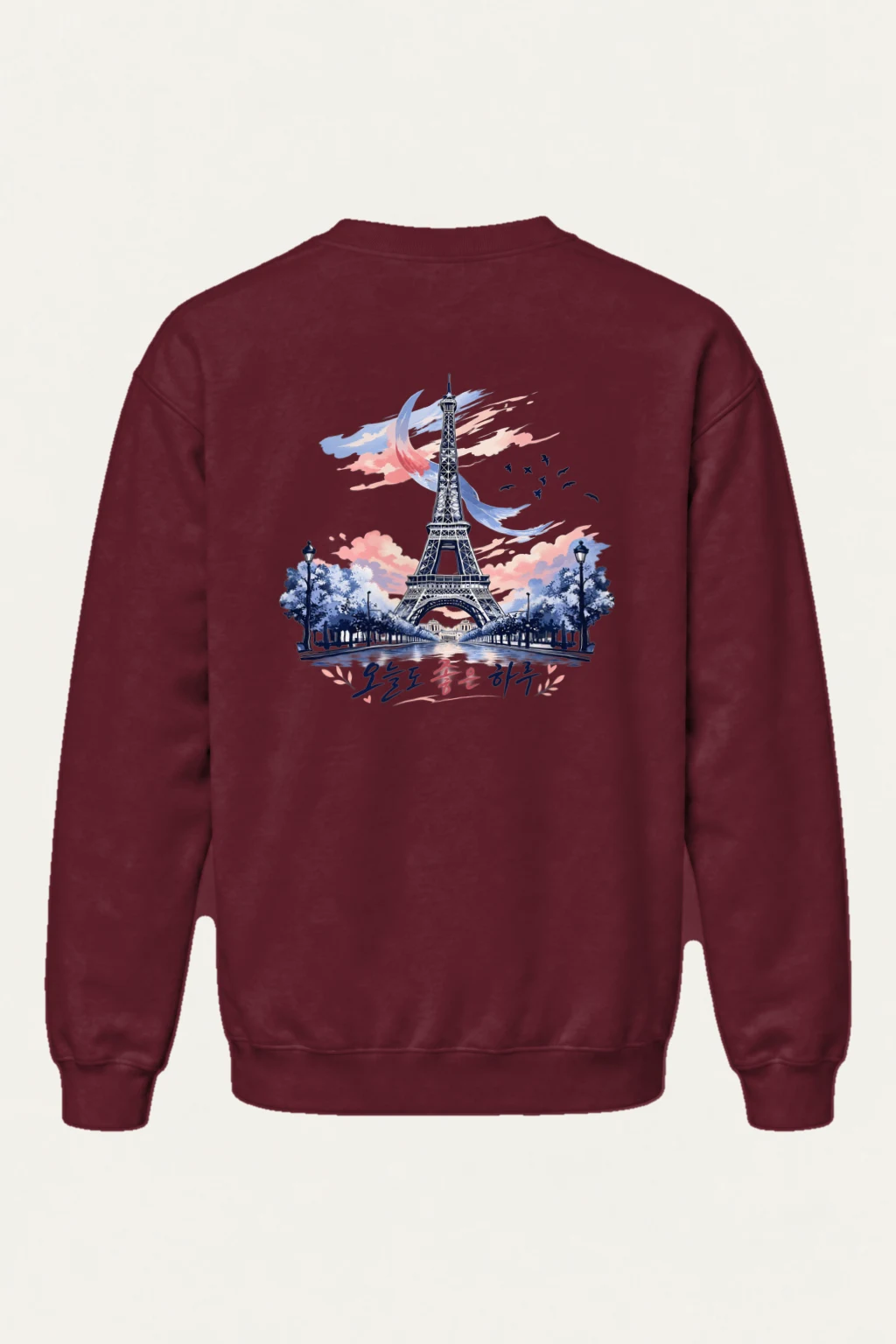 "오늘도 좋은 하루" Heavy Blend Unisex Crewneck Sweatshirt | Gildan 18000