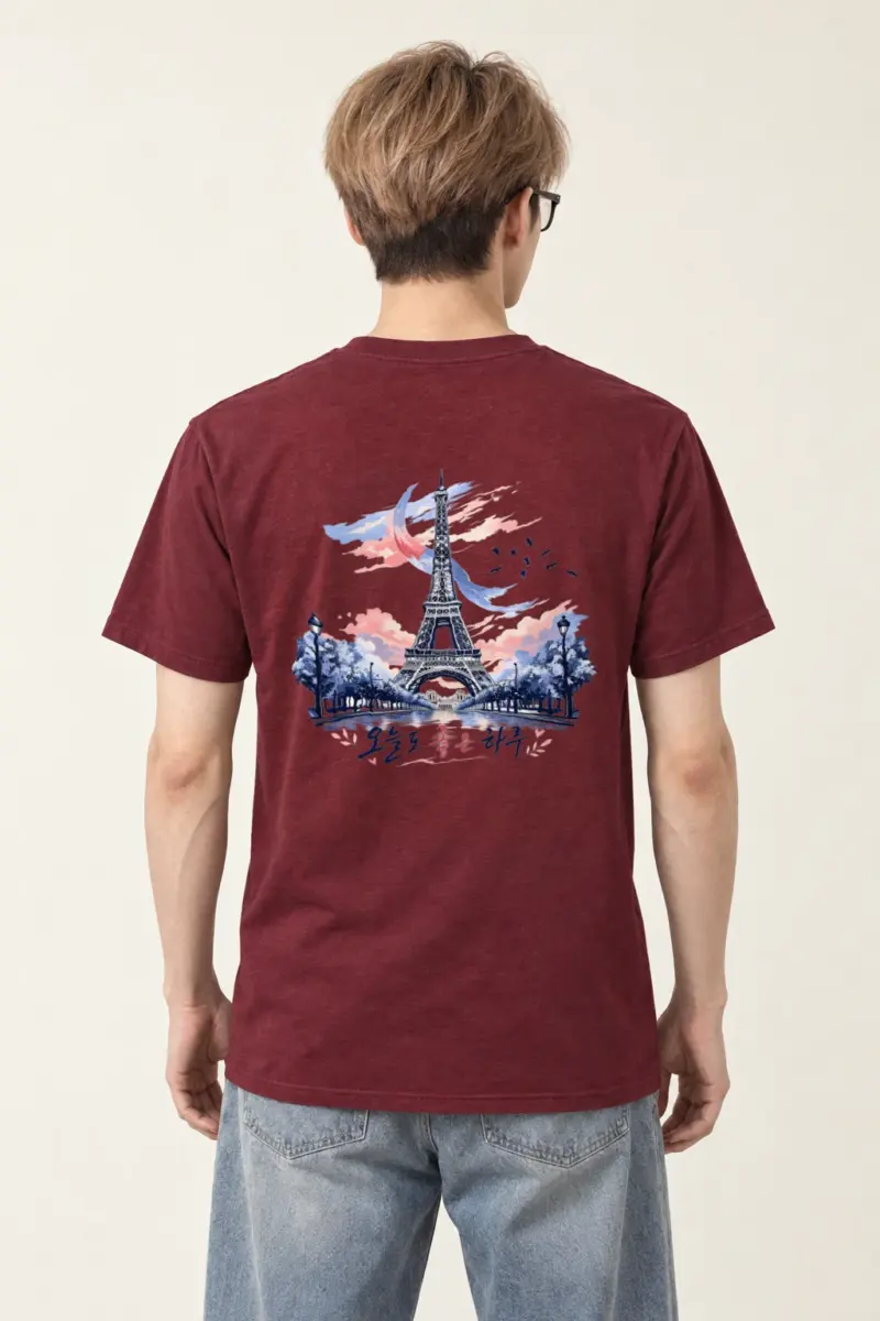 "오늘도 좋은 하루" Heavyweight Unisex Crewneck T-shirt