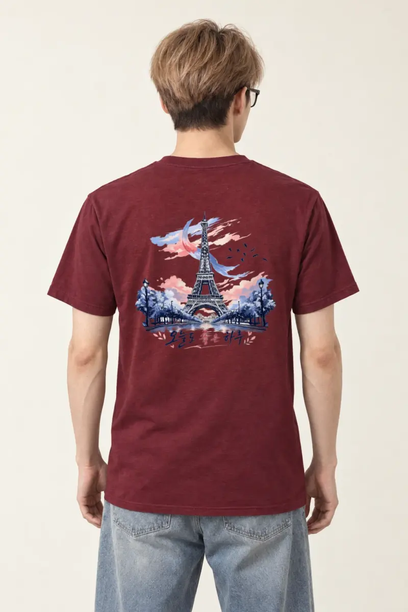 "오늘도 좋은 하루" Heavyweight Unisex Crewneck T-shirt