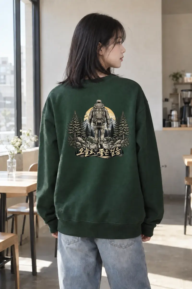 "올해도 좋은 일만" Heavy Blend Unisex Crewneck Sweatshirt | Gildan 18000