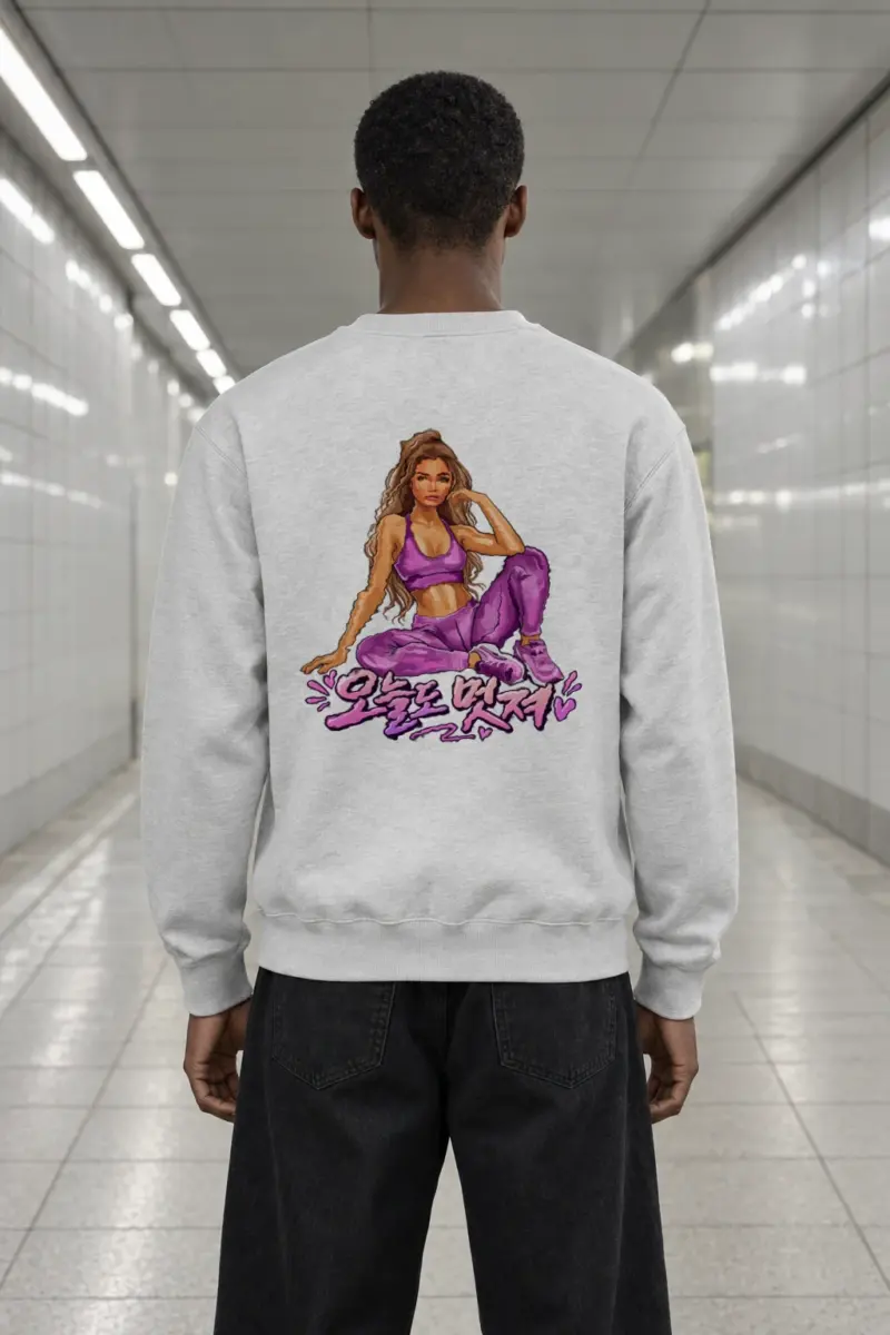 "운동은 밥처럼" Heavy Blend Unisex Crewneck Sweatshirt | Gildan 18000