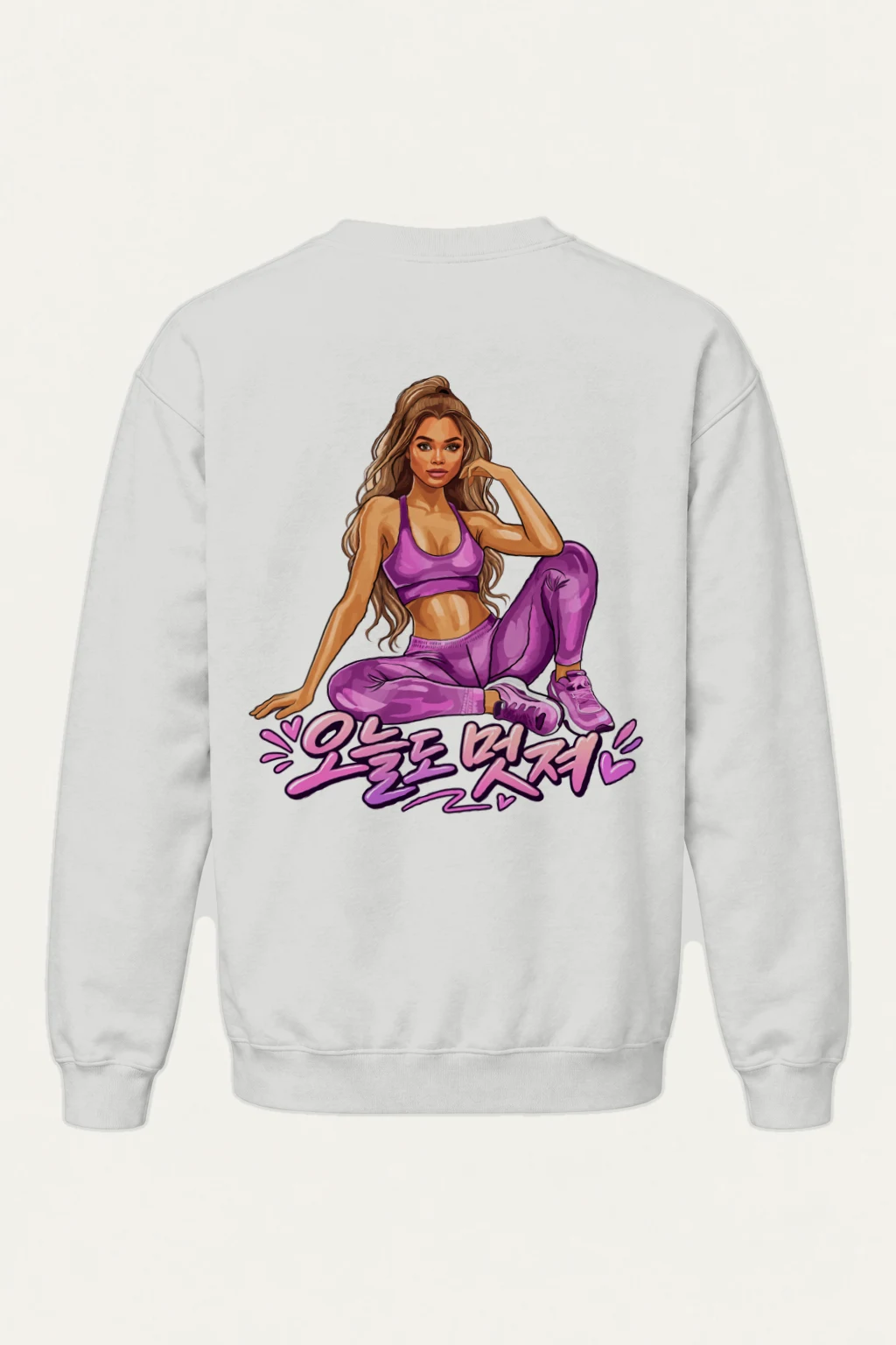 "운동은 밥처럼" Heavy Blend Unisex Crewneck Sweatshirt | Gildan 18000