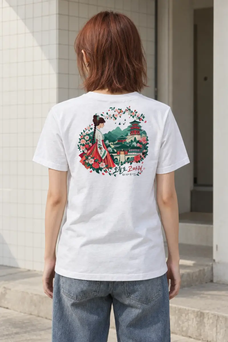 "좋은 날이 올 거야" Heavyweight Unisex Crewneck T-shirt