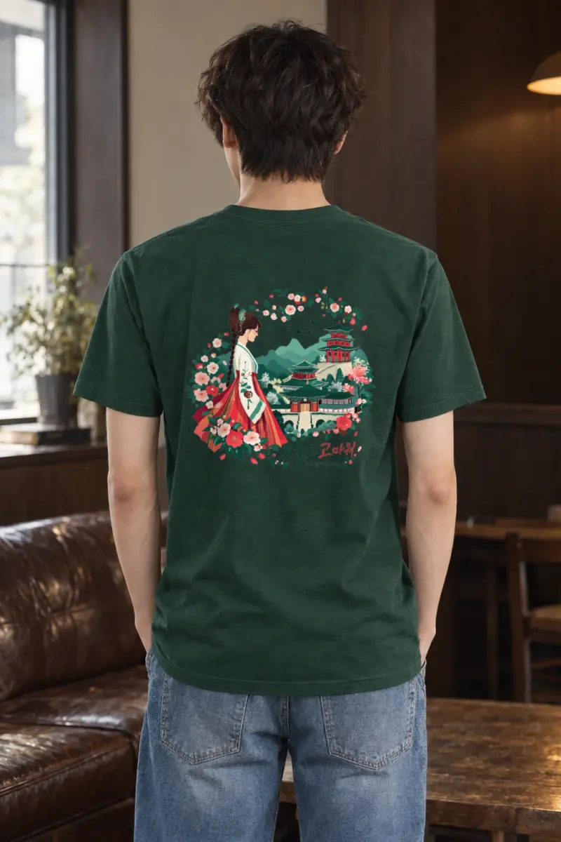 "좋은 날이 올 거야" Heavyweight Unisex Crewneck T-shirt | Gildan 5000