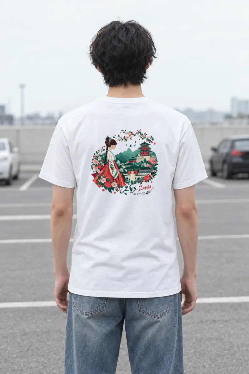 "좋은 날이 올 거야" Heavyweight Unisex Crewneck T-shirt