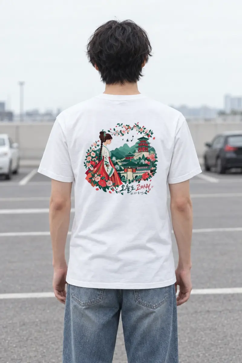 "좋은 날이 올 거야" Heavyweight Unisex Crewneck T-shirt