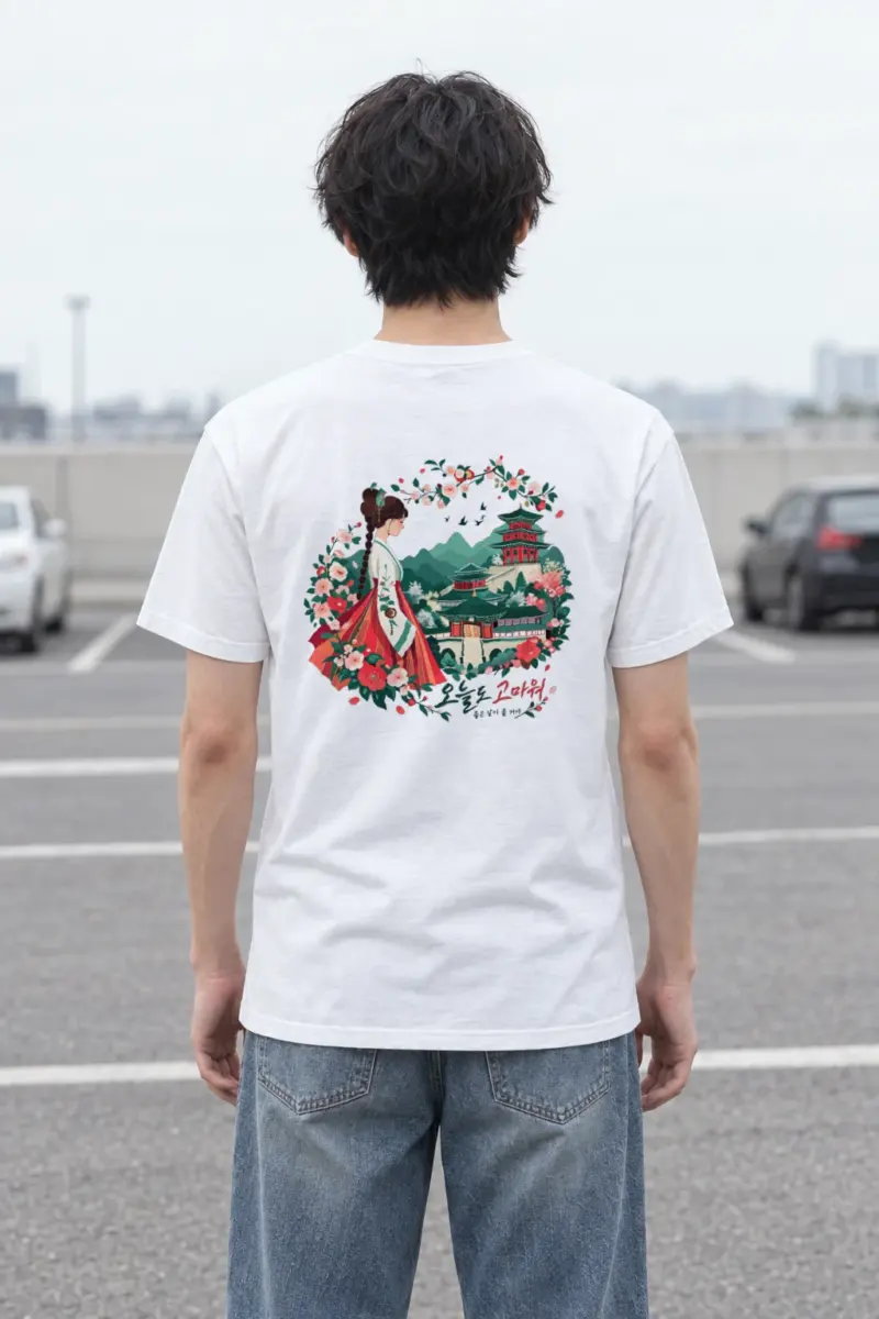 "좋은 날이 올 거야" Heavyweight Unisex Crewneck T-shirt
