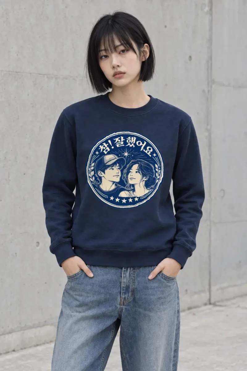 "참! 잘했어요" Heavy Blend Unisex Crewneck Sweatshirt