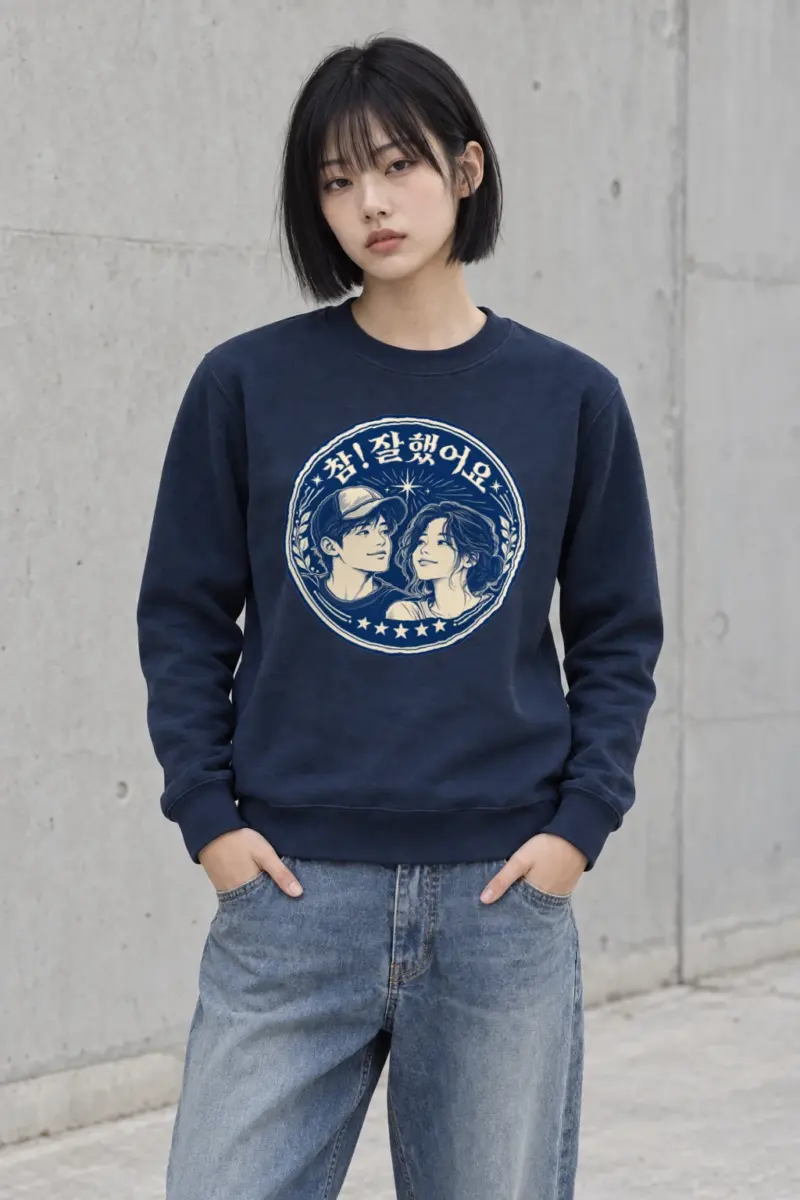"참! 잘했어요" Heavy Blend Unisex Crewneck Sweatshirt