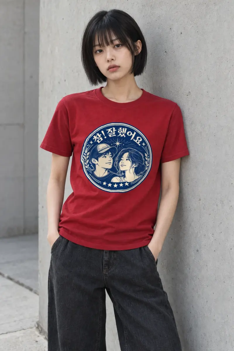 "참! 잘했어요" Heavyweight Unisex Crewneck T-shirt