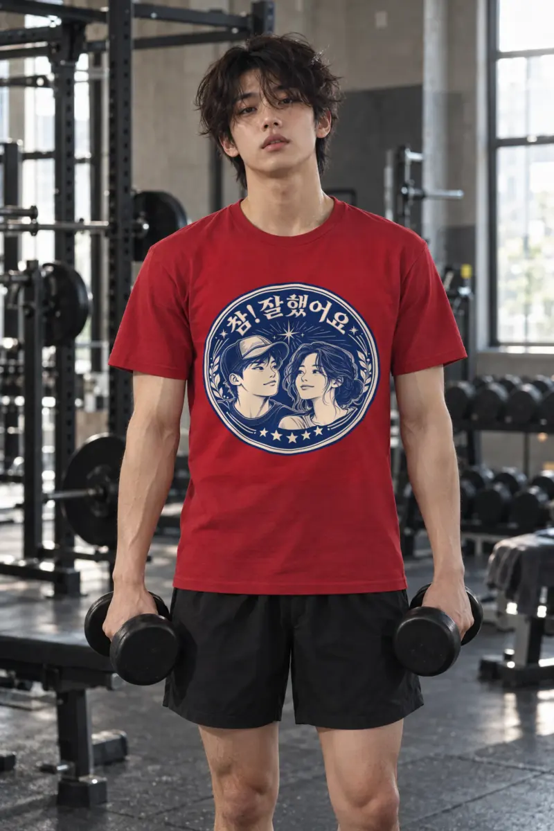 "참! 잘했어요" Heavyweight Unisex Crewneck T-shirt