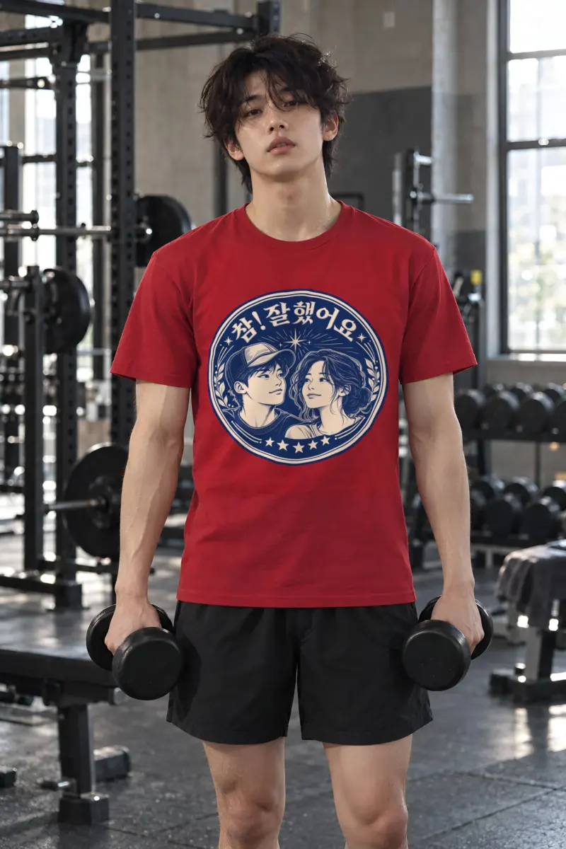 "참! 잘했어요" Heavyweight Unisex Crewneck T-shirt
