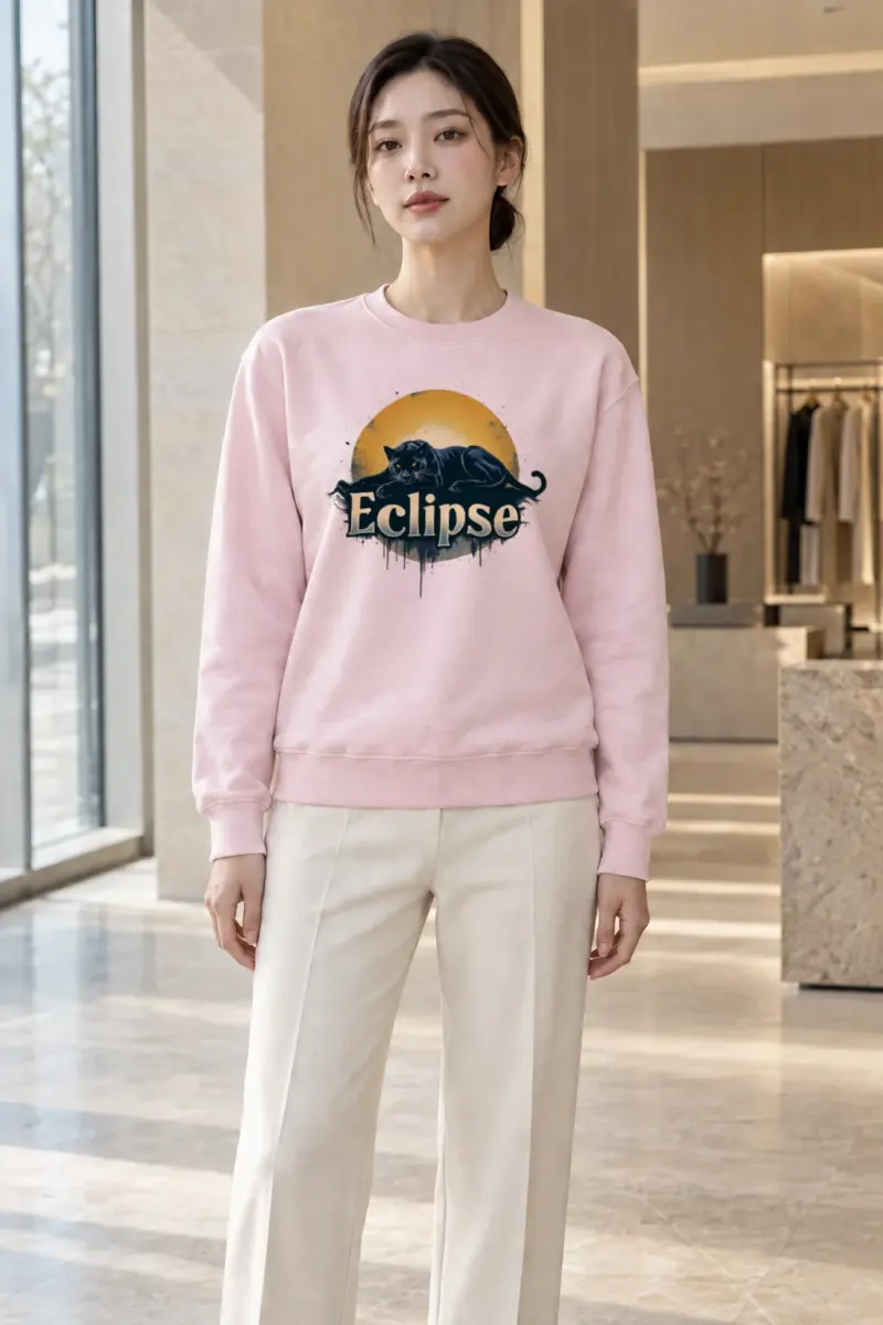 "Eclipse Panther" Heavy Blend Unisex Crewneck Sweatshirt | Gildan 18000