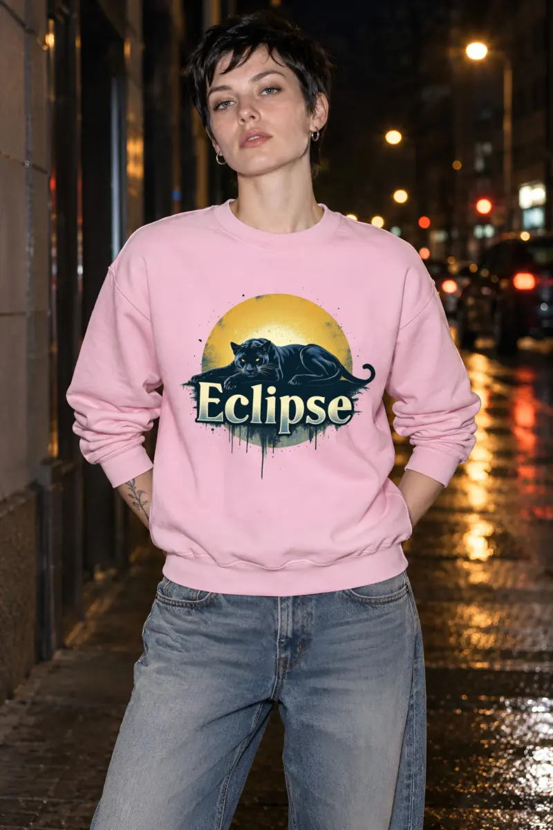 "Eclipse Panther" Heavy Blend Unisex Crewneck Sweatshirt