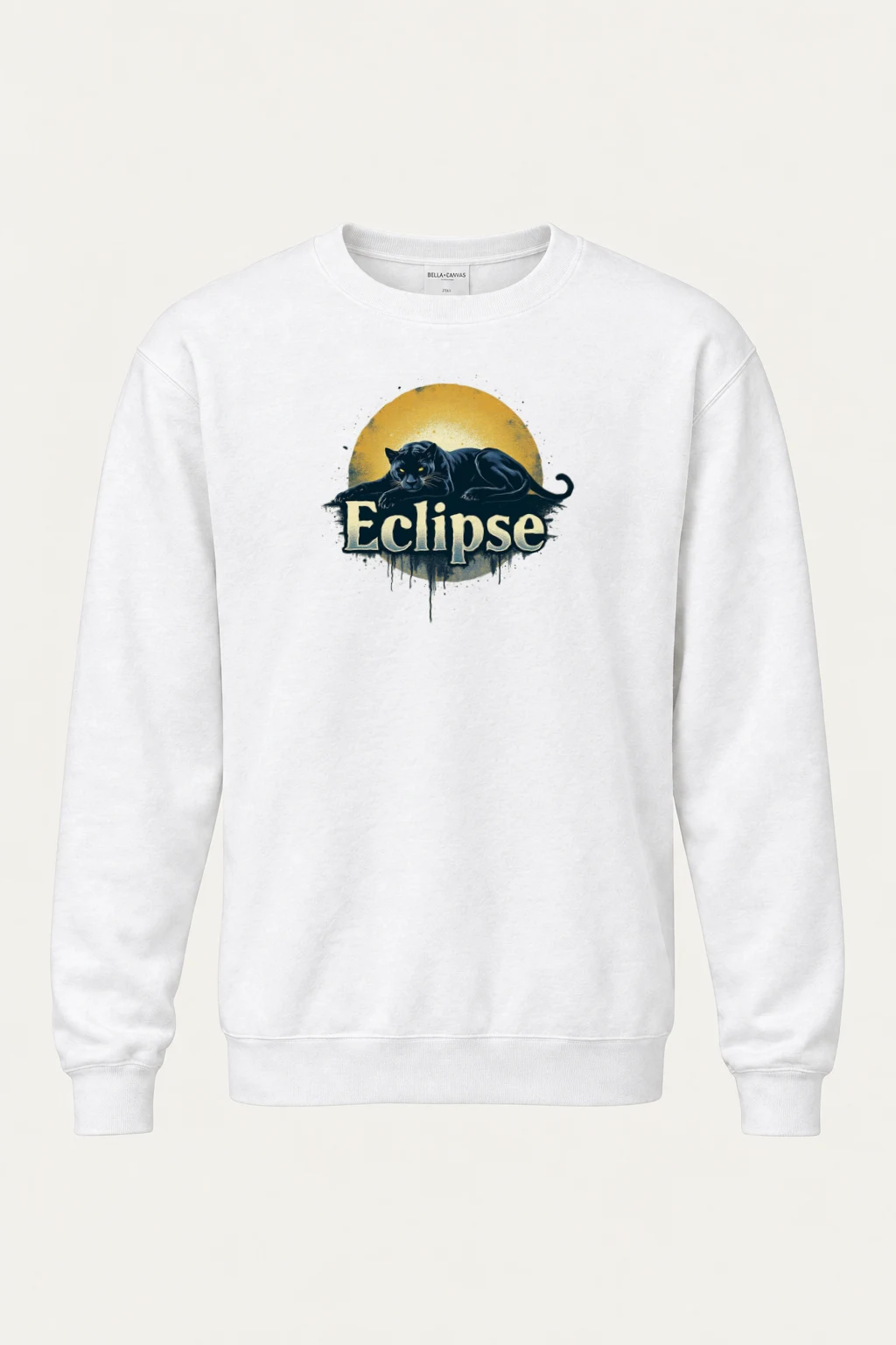 "Eclipse Panther" Heavy Blend Unisex Crewneck Sweatshirt | Gildan 18000