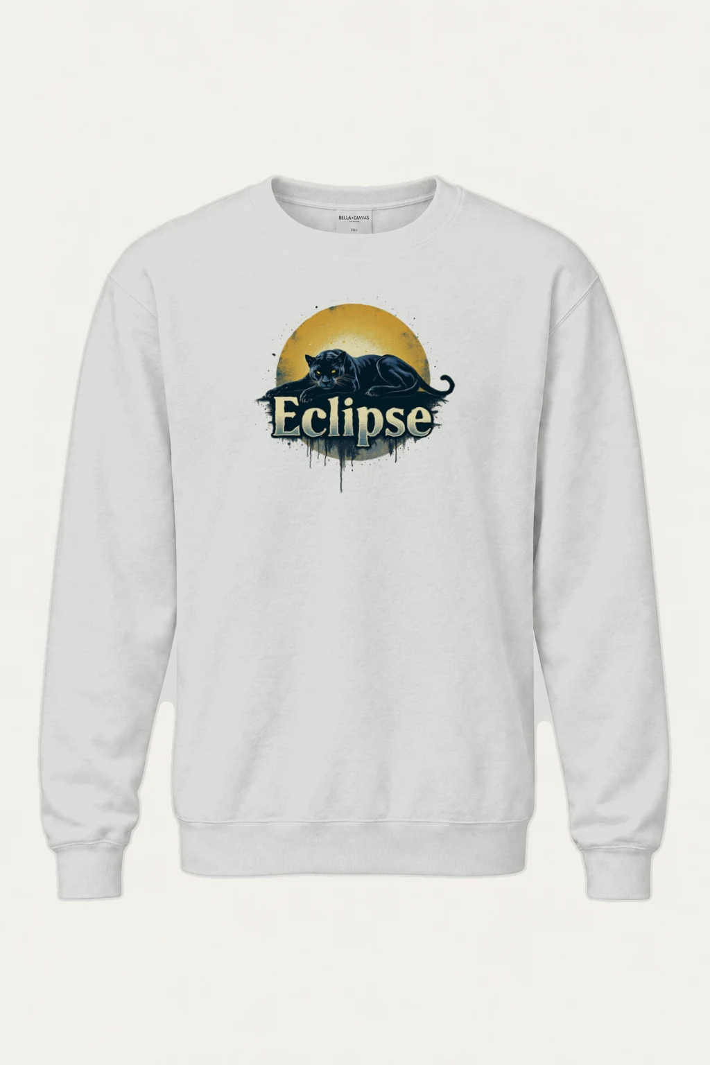 "Eclipse Panther" Heavy Blend Unisex Crewneck Sweatshirt | Gildan 18000
