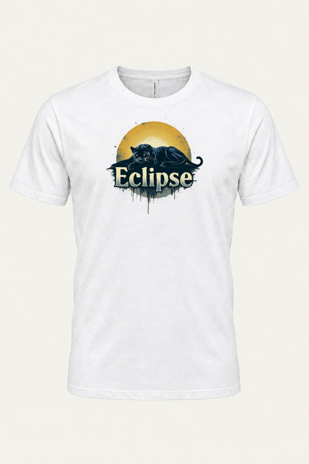 "Eclipse Panther" Heavyweight Unisex Crewneck T-shirt | Gildan 5000